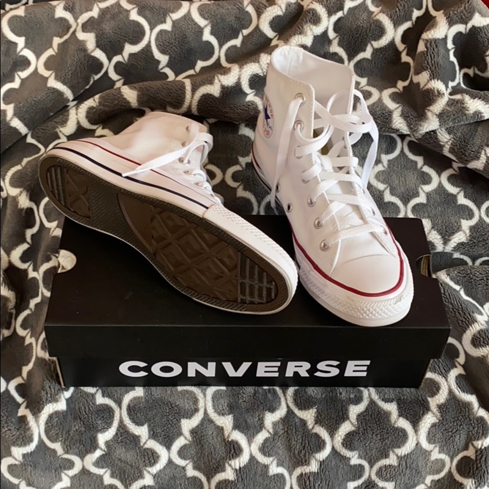 High top white converse